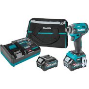 COMBO KITS | Makita 40V max XGT Brushless Lithium-Ion Cordless 4 Speed Impact Driver Kit with 2 Batteries (2.5 Ah)