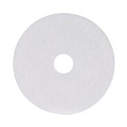 CLEANING CLOTHS | Boardwalk 17 in. Diameter Polishing Floor Pads - White (5/Carton)