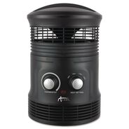 PORTABLE HEATERS | Alera 750W 8 in. x 8 in. x 12 in. 360-Degree Circular Fan Forced Heater - Black