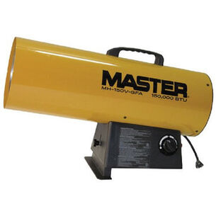 SPACE HEATERS | Master 150,000 BTU Variable Output LP Forced Air Heater