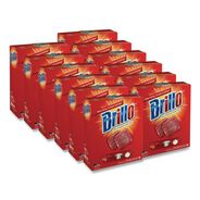 PRODUCTS | Brillo 2.5 in. x 3 in. Steel Wool Soap Pads - Gray/Pink (12/Carton)