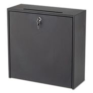 MAILROOM EQUIPMENT | Safco 18 in. x 7 in. x 18 in. Wall-Mountable Interoffice Mailbox - Black
