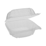 PRODUCTS | Pactiv Corp. YCI821600000 SENSATION SmartLock 5.74 x 5.95 x 3.1 Plastic Hinged Lid Container - Clear (500/Carton)