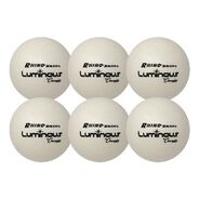 PRODUCTS | Champion Sports Rhino Skin 6.3 in. Diameter Luminous Dodgeball Set - Luminous White/Blue (6/Set)