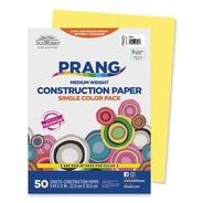 COVER AND CARDSTOCK | Prang 9 in. x 12 in. 50 lb Text Weight SunWorks Construction Paper - Yellow (50/Pack)