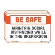 PRODUCTS | Tabbies BeSafe Messaging 9 in. x 6 in. Repositionable Wall/Door Signs - White (3/Pack)