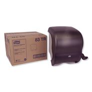 PAPER TOWEL HOLDERS | Tork 83TR 12.49 in. x 8.6 in. x 12.82 in. Compact Hand Towel Roll Dispenser - Smoke (1/Carton)