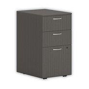 OFFICE FILING CABINETS AND SHELVES | HON Mod 3-Drawer Box Box File Legal Letter 15 in. x 20 in. x 28 in. Left or Right Mobile Pedestal - Slate Teak