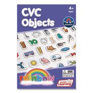 PRODUCTS | Junior Learning Inc 1.6 in. Tall Rainbow CVC Objects - White Background/Assorted Object Colors