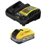 BATTERIES | Dewalt DCBP520C 20V MAX XR POWERSTACK 5 Ah Lithium-Ion Battery and Charger Kit