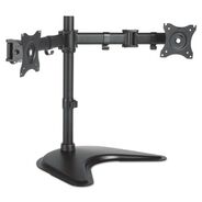 MONITOR STANDS | Kantek 32 in. x 13 in. x 17.5 in. Supports 18 lbs. Dual Monitor Articulating Desktop Stand for 13 in. to 27 in. Monitors - Black