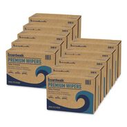 CLEANING AND SANITATION | Boardwalk 8.26 in. x 16.75 in. Hydrospun Wipers - Blue (1000/Carton)