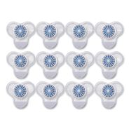 ODOR CONTROL | Boardwalk TBSP012I072M332143000 3.25 oz. Urinal Screen with Non-Para Deodorizer Block - Green Apple Scent, Blue/White (12/Box)