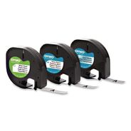 OFFICE AND OFFICE SUPPLIES | DYMO 12331 LetraTag 0.5 in. x 13 ft. Paper/Plastic Label Tape Value Pack - Assorted (3/Pack)