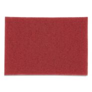 CLEANING AND SANITATION ACCESSORIES | 3M 20 in. x 14 in. Low-Speed Buffer Floor Pads 5100 - Red (10/Carton)