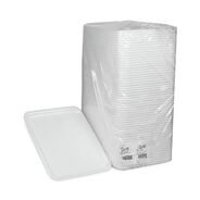 FOOD SERVICE | Pactiv Corp. 0TF112160000 16.25 in. x 12.63 in. x 0.63 in. #1216 Supermarket Tray - White (100/Carton)