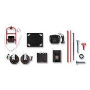 CLEANING CARTS | Rubbermaid Commercial 0.5 mph to 3 mph DC Motor 60 V Lithium-Ion Battery Motorized Kit for 24 in. x 48 in. Platform Trucks - Medium Black/Red