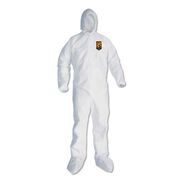 BIB OVERALLS | Ansell A30 Hood and Boots Splash/Particle Protection Coverall - 6X-Large/White (21/Carton)