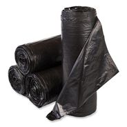 PRODUCTS | Inteplast Group VALH3860K22 High-Density 60 Gallon 38 in. x 58 in. Commercial Can Liners - Black (150/Carton)