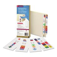 LABELS | Smead 1.5 in. x 7.5 in. Color-Coded Smartstrip Inkjet Refill Label Forms - Assorted, White (250/Pack)