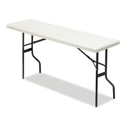 PRODUCTS | Iceberg 60 in. x 18 in. x 29 in. IndestrucTable Classic Rectangular Folding Table - Platinum