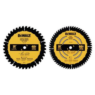 PRODUCTS | Dewalt (2-Pack) 10 in. 40T/60T General Purpose Circular Saw Blades Combo Pack
