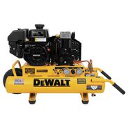 PORTABLE AIR COMPRESSORS | Dewalt 8 Gallon 175 PSI Kohler Gas Powered Wheelbarrow Air Compressor