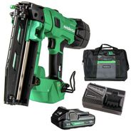FINISH NAILERS | Metabo HPT 18V MultiVolt Lithium-Ion Brushless 16-Gauge Cordless Straight Finish Nailer Kit (2 Ah)