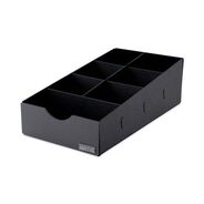 LINEN AND TABLE ACCESSORIES | Vertiflex Commercial Grade 8.75 in. x 16 in. x 5.25 in. Condiment Caddy - Black