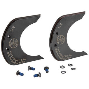 POWER TOOL ACCESSORIES | Klein Tools 2-Piece 4.5 in. Cu/Al Closed-Jaw Cutter Replacement Blades