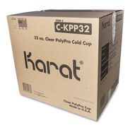 TABLETOP AND SERVEWARE | Karat C-KPP32 32 oz. PolyPro (PP) Plastic Cups - Translucent (600/Carton)