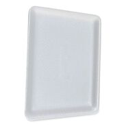 FOOD TRAYS CONTAINERS LIDS | GEN 12.25 in. x 9.25 in. x 0.62 in. #9P Meat Trays - White (200/Carton)
