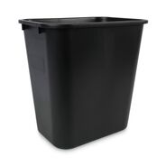 PRODUCTS | Boardwalk 28 qt. Plastic Soft-Sided Wastebasket - Black