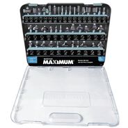 DRILL ACCESSORIES | Maximum (40-Piece) 1/2 and 1/4 in. Shanks Assorted Carbide-Tipped Router Bit Set with Storage Case
