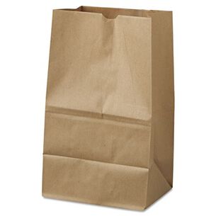 CLEANING AND SANITATION | General 8.25 in. x 5.94 in. x 13.38 in. 40 lbs. Capacity #20 Squat Grocery Paper Bags - Kraft (500/Bundle)