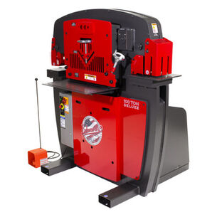 PRODUCTS | Edwards IW100DX-3P230-AC 230V 3-Phase 100 Ton Deluxe JAWS Ironworker with Hydraulic Accessory Pack
