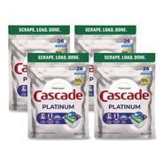 DISH SOAPS | Cascade Platinum ActionPacs, Fresh Scent 14 oz Pack, 4 Packs/Carton
