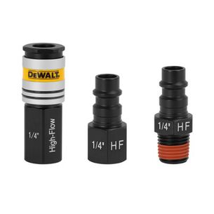 AIR TOOL ACCESSORIES | Dewalt 7-Piece High Flow Couplers and Plugs 1/4 in. NPT