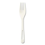 CUTLERY | World Centric FO-PS-6DP Cutlery Dispenser Plastic Fork Refills - White (10/Carton)