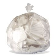 TRASH WASTE BINS | Boardwalk High-Density Waste Can Liners 10 gal 8 mic 24 x 24 Natural (1000/Carton)