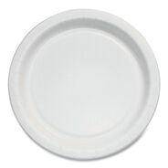 BOWLS AND PLATES | SOLO MP6B-2054 Bare Eco-Forward 6 in. Diameter ProPlanet Seal Clay-Coated Paper Plate - White/Brown/Green (1000/Carton)