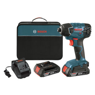IMPACT DRIVERS | Factory Reconditioned Bosch 18V Lithium-Ion 1/4 in. Impact Driver with SlimPack Batteries