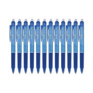 PRODUCTS | Pilot Frixion Clicker Erasable Gel Pen, Retractable, Extra-Fine 0.5 Mm, Blue Ink, Blue Barrel, Dozen