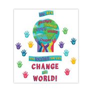 PRODUCTS | Carson-Dellosa 110488 47-Piece 24.7 in. x 20 in. One World Motivational Bulletin Board Set - Multicolor