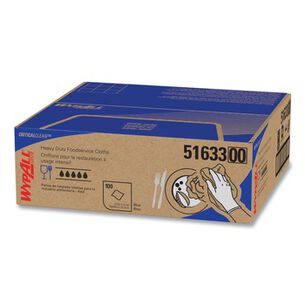 PRODUCTS | WypAll 100/Carton 12.5 in. x 23.5 in. Heavy-Duty Foodservice Cloths - Blue