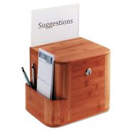 OFFICE FILING CABINETS AND SHELVES | Safco 10 x 8 x 14 Bamboo Suggestion Boxes - Cherry