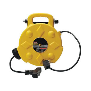 EXTENSION CORDS | Bayco 13 Amp Retractable Polymer 3 Outlets 50 ft. Cord Reel