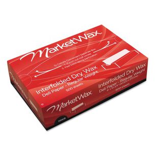 PRODUCTS | Bagcraft MarketWax 8 in. x 10.75 in. Interfolded Dry Wax Deli Paper - White (500/Box, 12 Boxes/Carton)