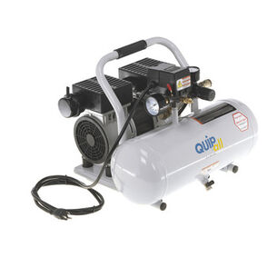  | Quipall 2-1-SIL-AL 1 HP 2 Gallon Oil-Free Hotdog Air Compressor