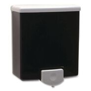 SOAP DISPENSERS | Bobrick 5.81 in. x 3.8 in. x 6.88 in. Surface-Mount Manual Liquid Soap Dispenser - Black